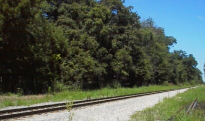 Railroad track through Funks Grove