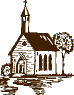 Sketch of a country church